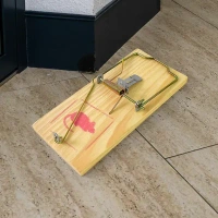 WOODEN MOUSE TRAP. Wooden Mouse Trap – Reusable Rat & Rodent Catcher for Home, Kitchen, Garden & Warehouse – Easy to Set & Effective Pest Control(2629)