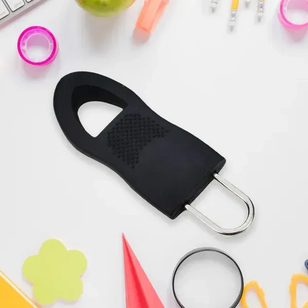10PCS ZIPPER PULL TAB, Zipper Pull Tab Zipper Tags Cord Pulls Zipper Extension Zip Fixer for Luggage Suitcase Backpack Jacket Bags Style Metal Zipper Head Zip Fixer Tags Handbag Backpack Plastic (10 Pc)(2455)