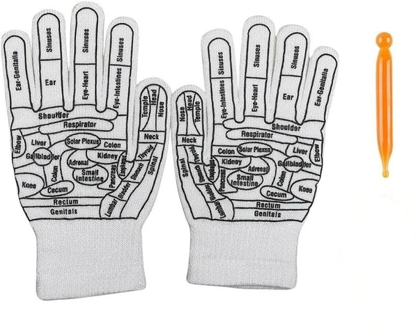 ACCUPRESSURE MASSAGER GLOVES,  Acupressure Massage Gloves – Pain Relief & Relaxation for Hands(2151)