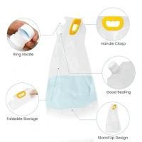 AIRTIGHT STORAGE BAG 25*21CM Airtight Refrigerator Storage Bags Food Storage Bag (25x21 Cm / 1 Pc) (2090)