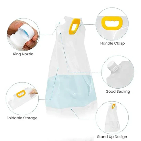 AIRTIGHT STORAGE BAG 25*21CM Airtight Refrigerator Storage Bags Food Storage Bag (25x21 Cm / 1 Pc) (2090)