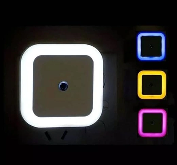 AUTOMATIC SENSOR LIGHT  Smart Night Lamp with Automatic Sensor Smart Led Night Lamp Ideal for Bedroom and Livingroom Decor Random Color(1821)