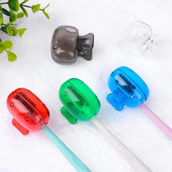 TOOTHBRUSH HEAD COVER 3PCS,Plastic Toothbrush Head Cover Cap (1 Pc) (2094)