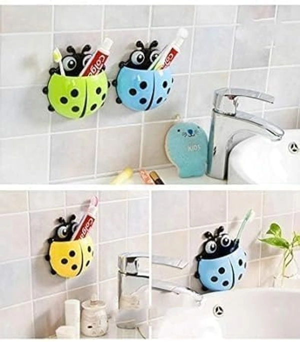 LADYBUG TOOTHBRUSH HOLDER l "Wall Mount Brush Holder  Space-Saving Bathroom Organizer" (1987)