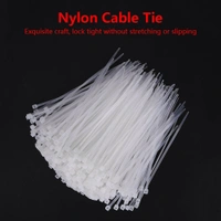 3*100 CABLE TIE, Nylon Cable Zip Ties 100pcs – 3x100mm White Self-Locking Wire Organizer for Home, Office & Industrial Use(2493)