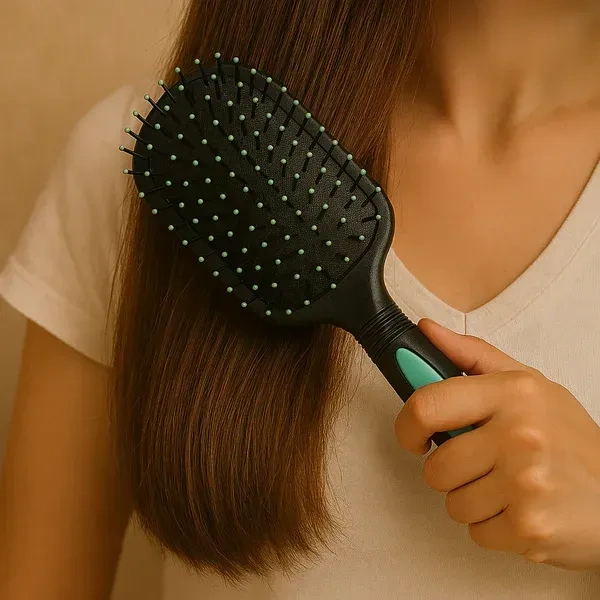 HAIR COMB WITH MIRROR, Hair Comb with Mirror – 2-in-1 Portable Grooming Tool(2440)