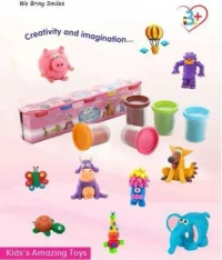 5PCS DOUGH CLAY,  5PCS Dough Clay Set – Soft, Non-Toxic, Multicolor Play Clay for Kids & DIY Crafting(1851)