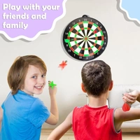 MAGNETIC DART GAME,Dart Board with Dart for Kids & Adults with 3 Magnet Darts - Board Game for Kids