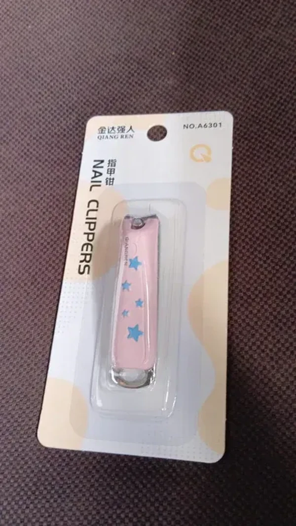 NAIL CLIPPER1 Cute Nail Clipper with Nail Catcher, Nail File - Stainless Steel (1 Pc)