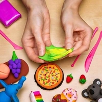 5PCS DOUGH CLAY,  5PCS Dough Clay Set – Soft, Non-Toxic, Multicolor Play Clay for Kids & DIY Crafting(1851)
