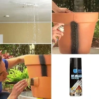 LEAK FILLER SPRAY 450ML,Leak Filler Spray – 450ml Black Color Waterproof Sealant Spray for Cracks & Leaks(1125)