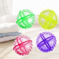 4PCS WASHING MACHINE BALL Washing Machine Dryer Cleaning Soften Clothes Wash Ball/Laundry Drying Plastic Balls Reusable Dryer Balls - Random Colors (Pack of 4) (512)