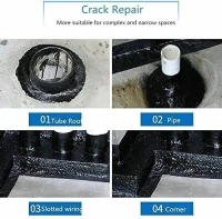 LEAK FILLER SPRAY 450ML,Leak Filler Spray – 450ml Black Color Waterproof Sealant Spray for Cracks & Leaks(1125)