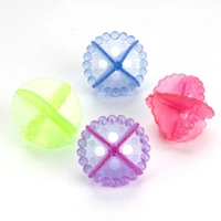 4PCS WASHING MACHINE BALL Washing Machine Dryer Cleaning Soften Clothes Wash Ball/Laundry Drying Plastic Balls Reusable Dryer Balls - Random Colors (Pack of 4) (512)