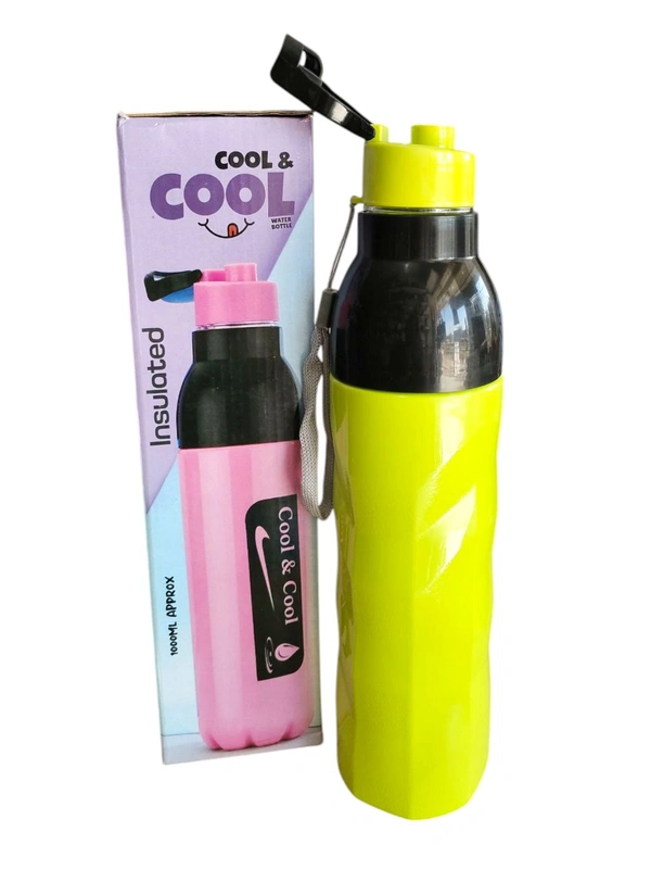 cool & cool 1L WATER BOTTLE BOX - "3-Layer Plastic Water Bottle  Keep Your Water Cool and Fresh!" (2020C)