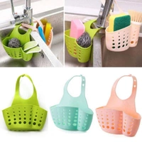FAUCET CADDY l "Silicone Hanging Soap & Sponge Organizer for Faucet Sink – Bathroom & Kitchen with Draining Holes"(2045)