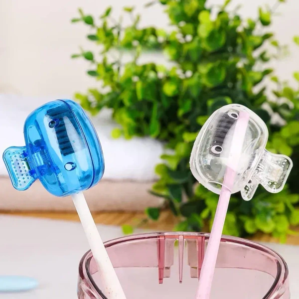 TOOTHBRUSH HEAD COVER 3PCS,Plastic Toothbrush Head Cover Cap (1 Pc) (2094)