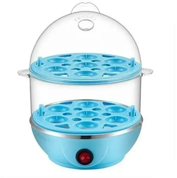 DUAL EGG POACHER -  Electric 2-Layer Egg Boiler for Perfect Poached Eggs" (1736)