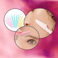 3PCS EYEBROW RAZOR, 3PCS Eyebrow Razor – Precision Shaping & Painless Hair Removal (1437)