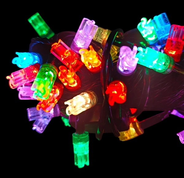 60FT FAN LED-MN243, Fan Shape LED String Lights – Approx 18 Meter Diwali Decorative Series Lights for Home, Festival, Wedding & Outdoor Décor