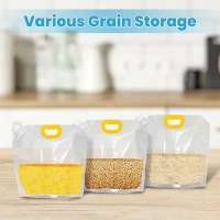 AIRTIGHT STORAGE BAG 25*21CM Airtight Refrigerator Storage Bags Food Storage Bag (25x21 Cm / 1 Pc) (2090)