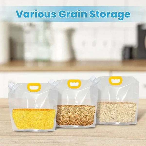 AIRTIGHT STORAGE BAG 25*21CM Airtight Refrigerator Storage Bags Food Storage Bag (25x21 Cm / 1 Pc) (2090)