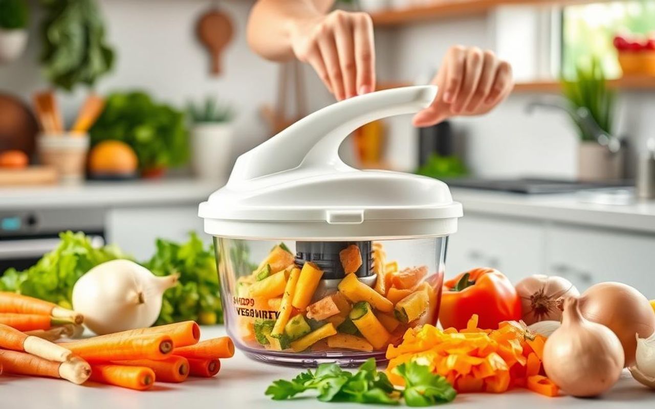 plastic manual vegetable chopper for kitchen