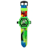 PROJECTOR WATCH, for Kids Kids Edition Spiderman/Barbie/Ben 10 / Marvel Avengers Digital Watch with 24 Image Projection (Boys & Girls)(736) - Ben10