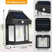 SOLAR WALL LAMP -  Outdoor Waterproof LED Wall Light, Solar Wall Lamp – Outdoor Waterproof LED Light for Energy-Efficient Illumination (1351)