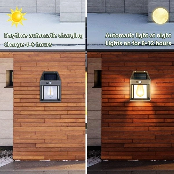 SOLAR WALL LAMP -  Outdoor Waterproof LED Wall Light" (1351)