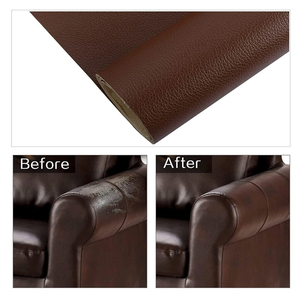 Leather Repair Patch 30 cm x 60 cm,  Leather Repair Patch – 30cm x 60cm | Self-Adhesive & Durable Fix for Furniture, Car Seats & More (1861a) - Copper Rust