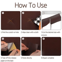 Leather Repair Patch 30 cm x 60 cm,  Leather Repair Patch – 30cm x 60cm | Self-Adhesive & Durable Fix for Furniture, Car Seats & More (1861a) - Copper Rust