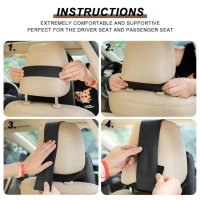 "MEMORY FOAM PILLOW - Memory Foam Car Head Rest Neck Pillow Automotive" (2000) - Black