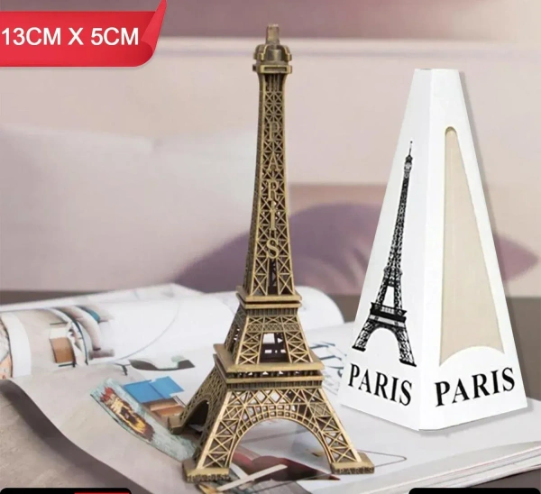 METAL AIFFEL TOWER, Antique Finish 3D Metal Eiffel Tower – Decorative Paris Landmark Showpiece(2131)