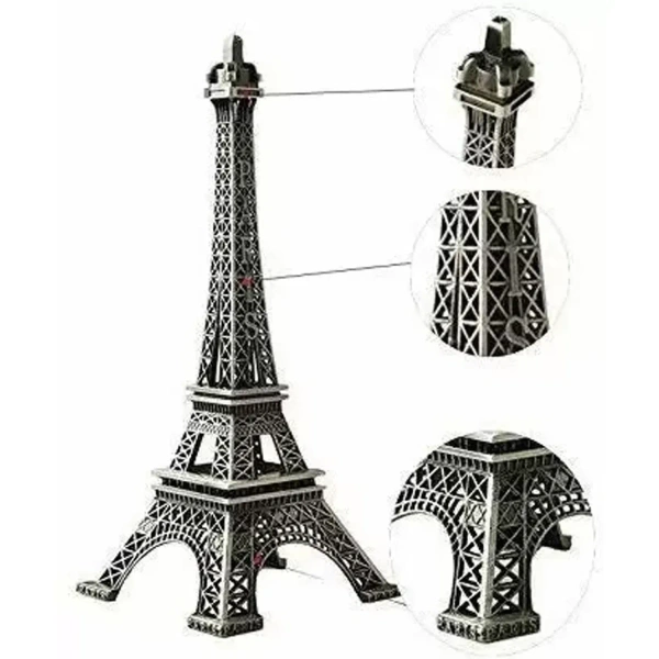METAL AIFFEL TOWER, Antique Finish 3D Metal Eiffel Tower – Decorative Paris Landmark Showpiece(2131)