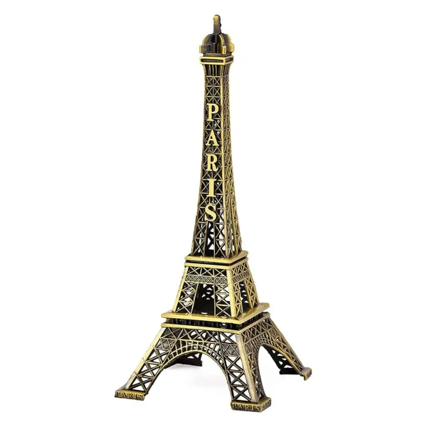 METAL AIFFEL TOWER, Antique Finish 3D Metal Eiffel Tower – Decorative Paris Landmark Showpiece(2131)