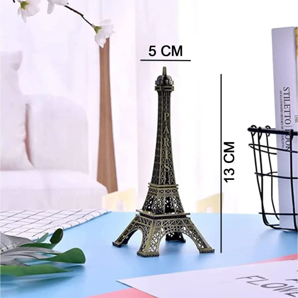 METAL AIFFEL TOWER, Antique Finish 3D Metal Eiffel Tower – Decorative Paris Landmark Showpiece(2131)