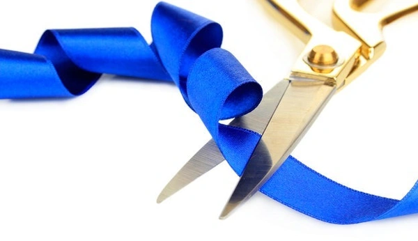 OPPNING RIBBON,Grand Opening Ribbion Roll for Wedding Details, Sewing Projects, Gift Wrapping, Invitation Embellishments and Crafting Projects Etc  (2232) - Blue, Pack of 1 Roll