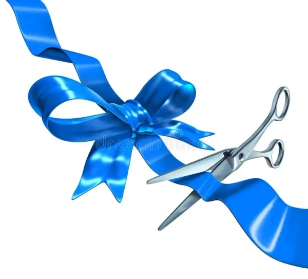 OPPNING RIBBON,Grand Opening Ribbion Roll for Wedding Details, Sewing Projects, Gift Wrapping, Invitation Embellishments and Crafting Projects Etc  (2232) - Blue, Pack of 1 Roll