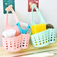 FAUCET CADDY l "Silicone Hanging Soap & Sponge Organizer for Faucet Sink – Bathroom & Kitchen with Draining Holes"(2045)