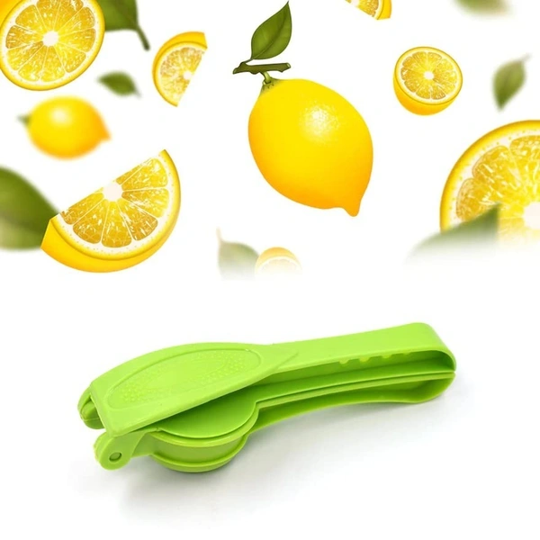 PLASTIC LEMON SQUEEZER l "Easy Citrus Juicer for Kitchen Use" (1988) - Green