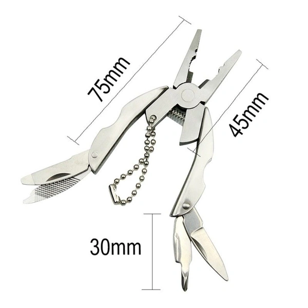 MINI FOLDING PILLER. Portable Multi Tool Folding Plier | Outdoor Survival Pocket Knife, Screwdriver, Cutter & Opener(2560)
