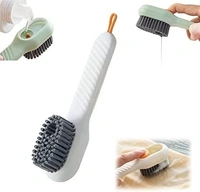 LIQUID DISPENSER BRUSH, Shoe Cleaning Brush with Soap Dispenser – Soft Bristle Scrub Brush for Shoes, Clothes & Household Cleaning