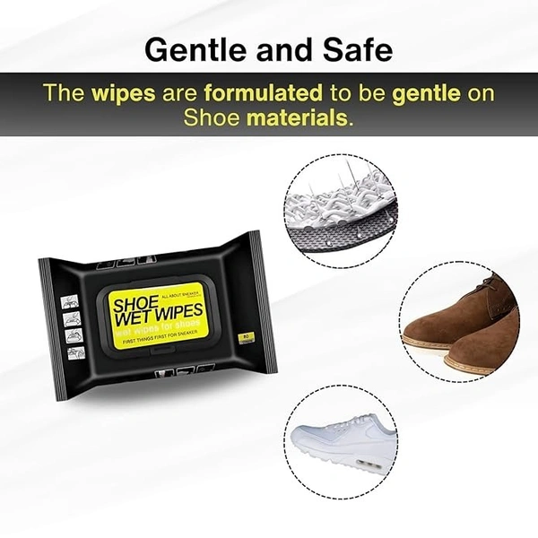SHOE CLEANING WIPES, Shoe Cleaning Wipes – Instant Shine & Stain Removal On-the-Go (1427)
