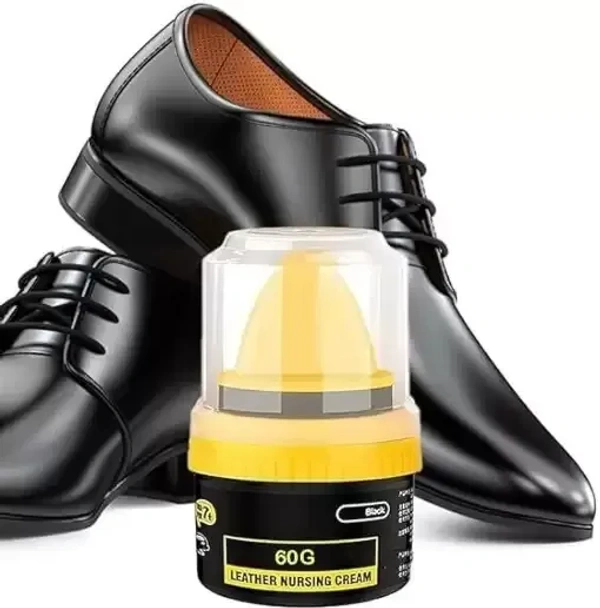 "Black Shoe Polish l Shiny and Long-Lasting Polish for All Shoes" (1981) - 50 ML