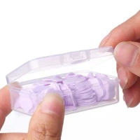 FLOWER SOAP PAPER, Mini Portable Travel Soap Paper Sheets Flower Shape (100 Pcs Set Approx / Mix Color)  (2202)
