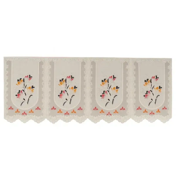 SOFA COVER 134*28 INCH, Floral Sofa Seat Runner Protector (1 Pc, 134x28 Inch) – Elegant Washable Sofa Cover | Anti-Slip, Soft Fabric Furniture Protector(2695)