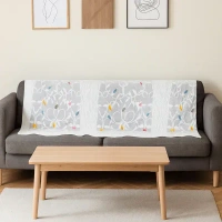 SOFA COVER 142*30 INCH, Sofa Back/Seat Runner Protector (1 Pc, 142x30 Inch) – Soft Washable Sofa Cover for Living Room | Anti-Slip Furniture Protector Mat(2724)