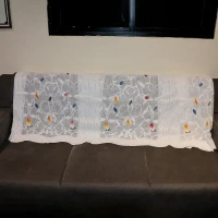 SOFA COVER 142*30 INCH, Sofa Back/Seat Runner Protector (1 Pc, 142x30 Inch) – Soft Washable Sofa Cover for Living Room | Anti-Slip Furniture Protector Mat(2724)