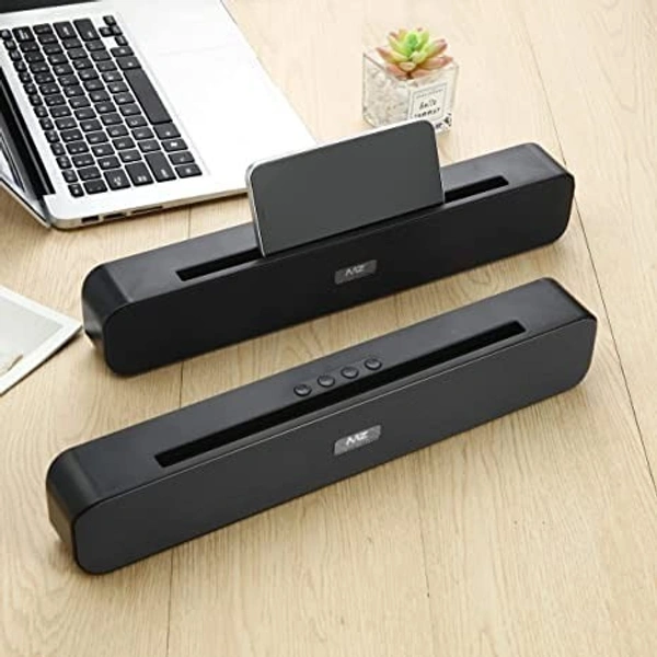 BT SPEAKER MAX786, CYOMI-786 Wireless Home Theatre SoundBar 10W, | Space Black Colour with Mirror Finish | Hi-fi Stereo, Sound with Thumping Bass   (2233)